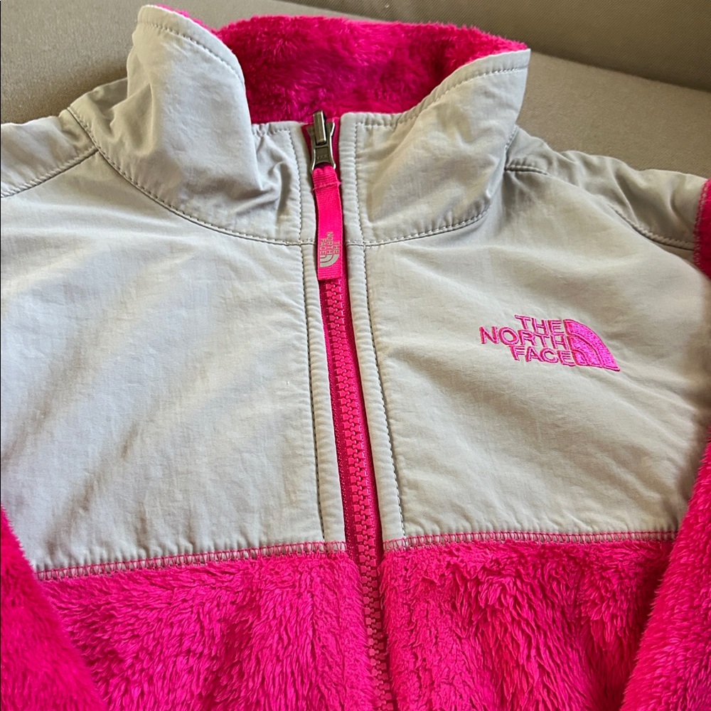 The North Face Fleece Jacket in Pink and Gray